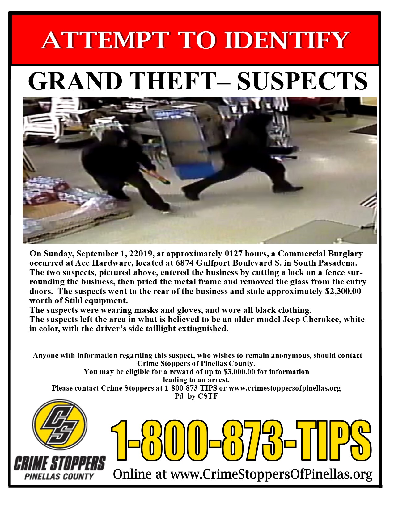 Wanted Suspects Crime Stoppers of Pinellas County