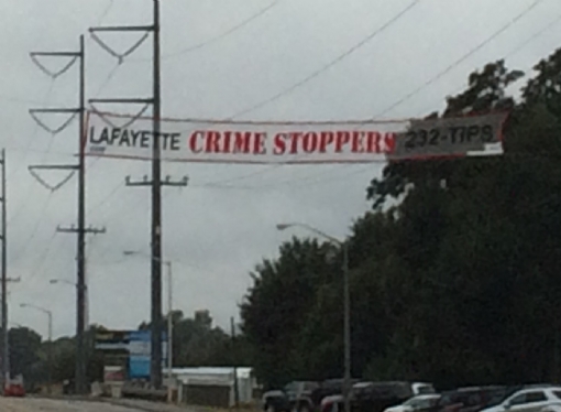 Click to Enlarge Lafayette Crime Stoppers Banner