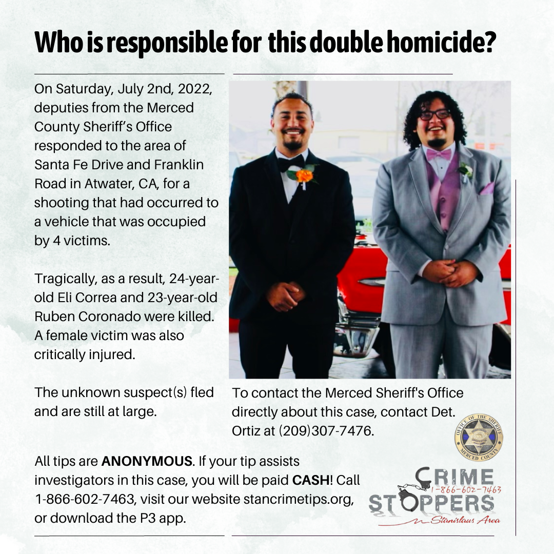 Cold Cases Stanislaus Area Crime Stoppers